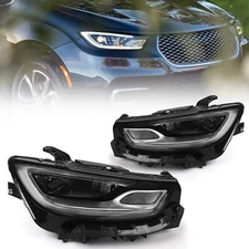 Pair For Chrysler Pacifica 2021-2026  LED Projector Headlight Assembly W/ Module