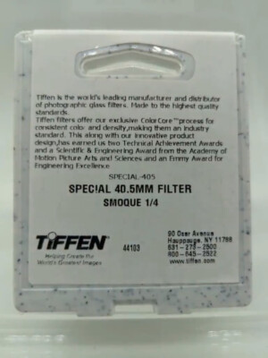 New Tiffen 40.5mm Smoque 1/4 Filter (Atmosphere Diffusion Filters) - #405SMQ14