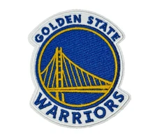Golden State Warriors Team Logo NBA Embroidered 2.5in Iron / Sew-On Patch