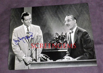 Jim Macgeorge You Bet Your Life Photo Signed Groucho Voice Actor Tv Game Show Ebay