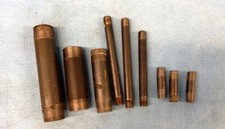 STEEL PIPE NIPPLE SCH 40 ASSORTED  LOT OF 9 