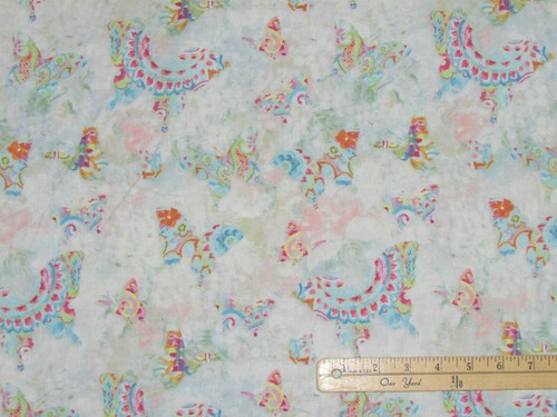 Wild Blush Pink/Gold Butterflies Allover Danhui Nai Fabric 1/2 Yard #89219-134 - Picture 2 of 3
