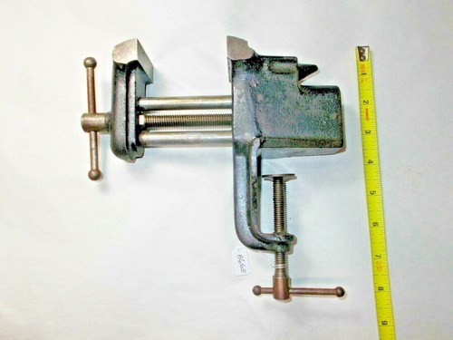 Rare Bench Vise Millers Falls Co. No. 16 Bench Vise 2" Wide Jaws Opens to 2-1/2"