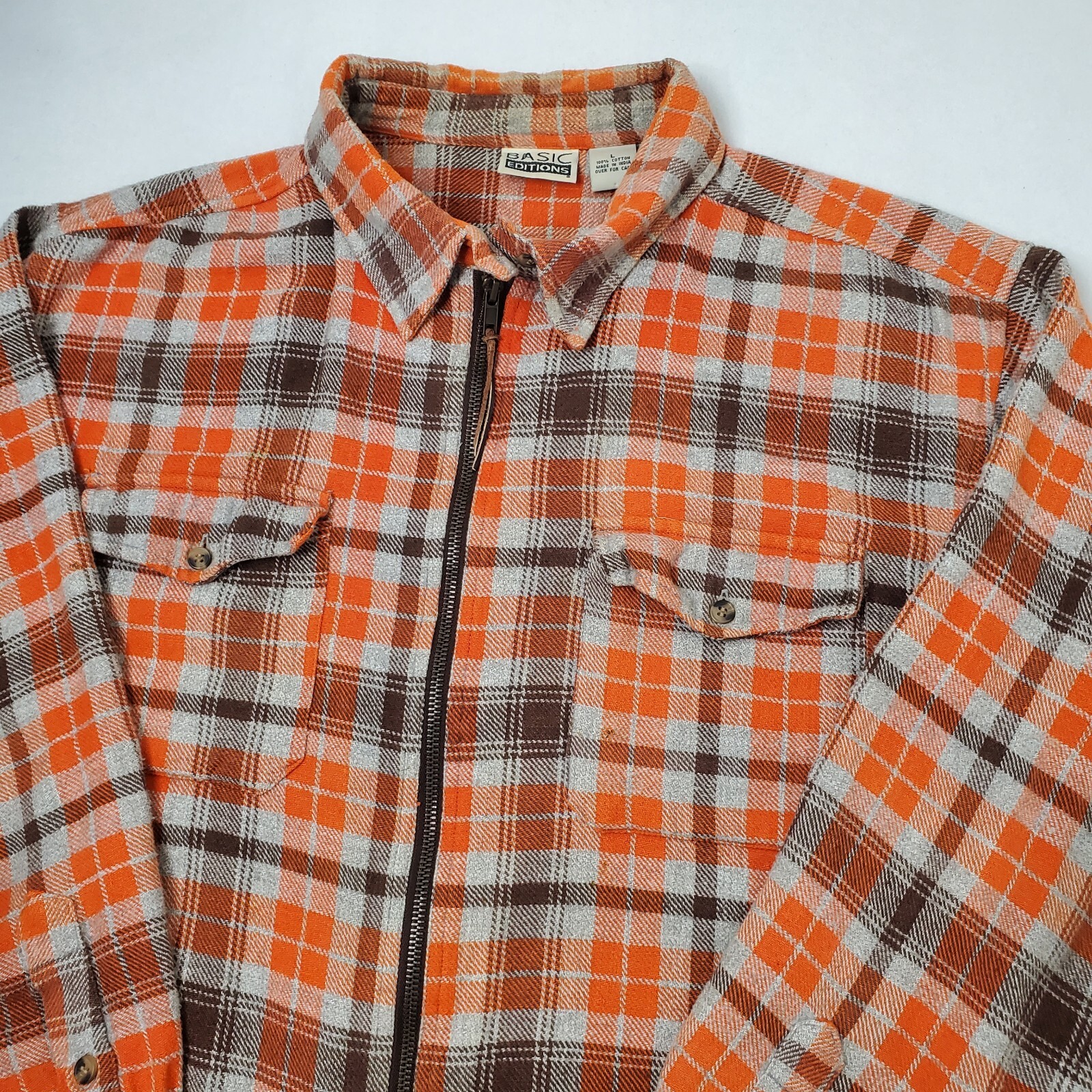 Basic Edition Full Zip Flannel Jacket Womens Size… - image 4