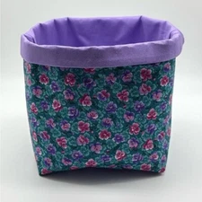 Handmade Gift Storage Basket Spring Decor Floral Decor Flower Basket