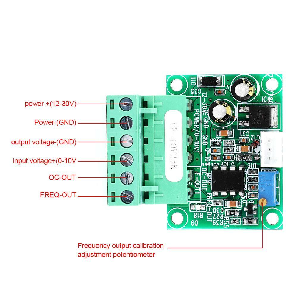 Voltage Frequency Converter Module 0-10V To 0-25KHz PLC Industrial ...