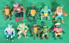 Lot of 10 Vintage TMNT Teenage Mutant Ninja Turtle Action Figures 1988-1992