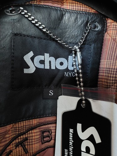 Schott NYC Small Brown Cowhide A-2 Flight Leather Jacket BNWT - Picture 18 of 21