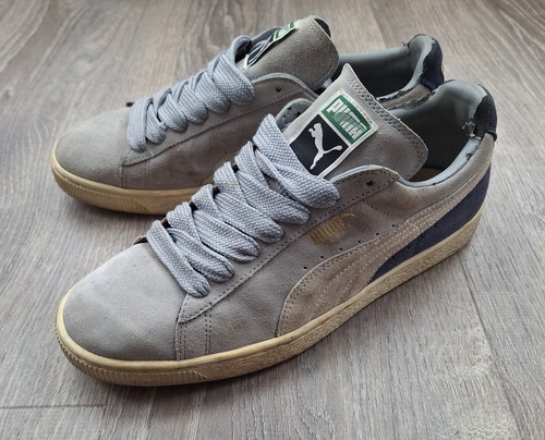 Puma Suede Classic babyblau Herren Größe 9,5 fette flache Schnürsenkel - Bild 2 von 7
