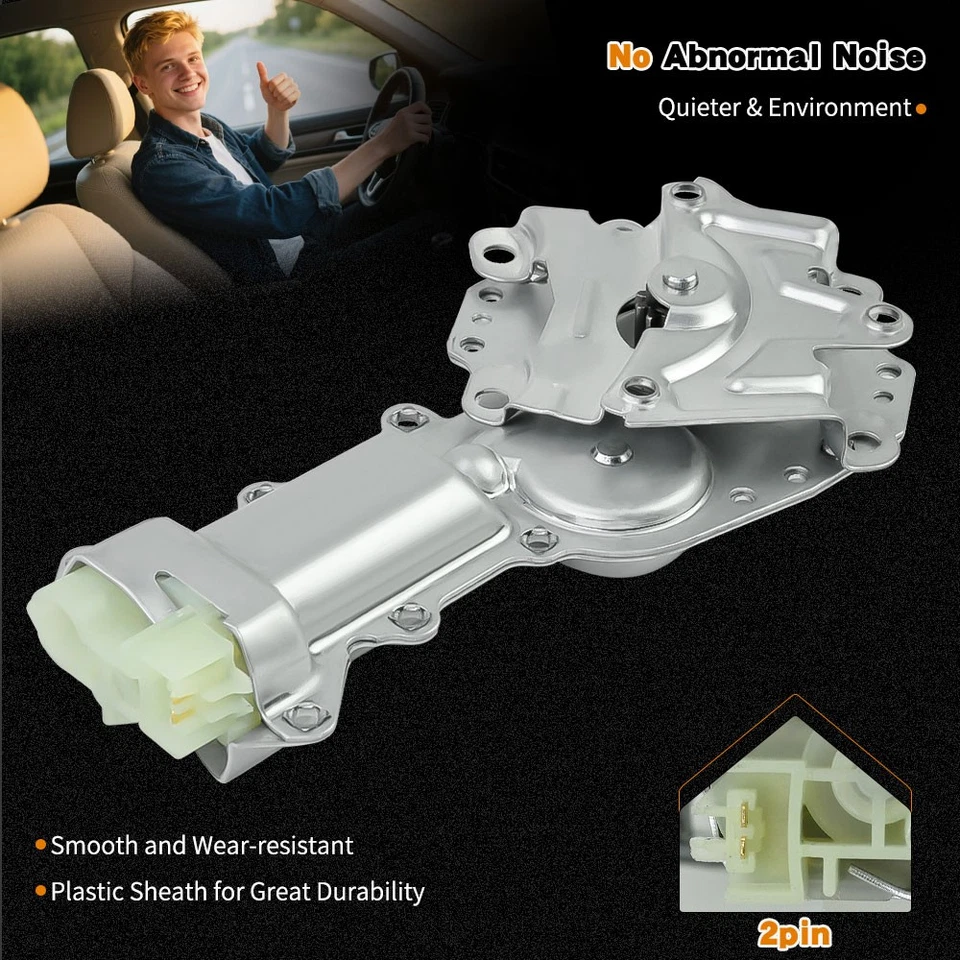 Juego de 2 pares de motores de elevación de ventana eléctrica de puerta de 12 dientes para camioneta Chevy GMC Pontiac Foto 2 de 4