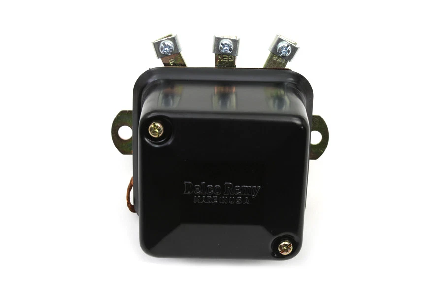 Black 6 Volt Mechanical Regulator fits Harley Davidson - Image 2 of 4