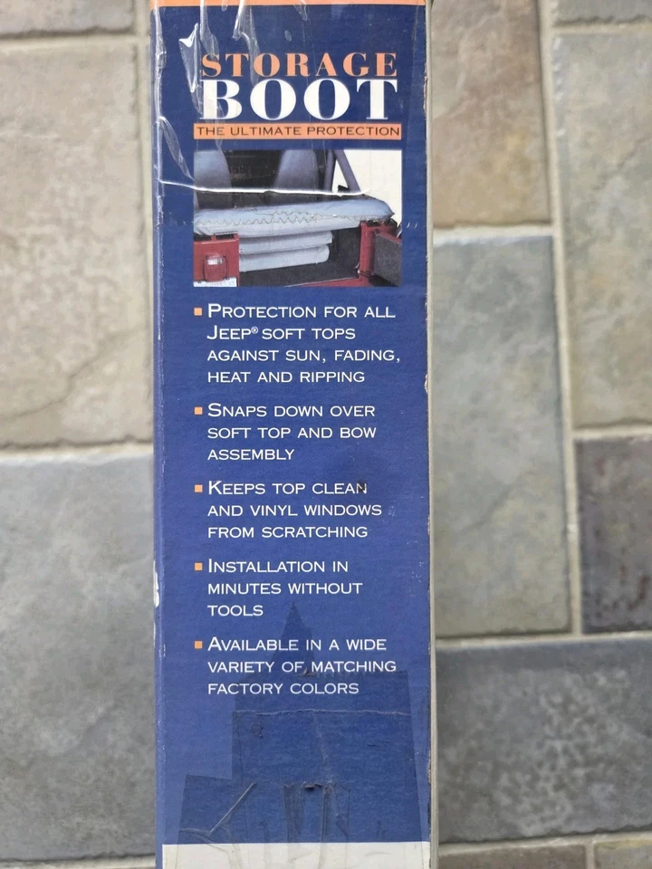 Steel Horse Automotive Jeep Storage Boot Soft Top Protection Cover Denim Black - Image 4 of 4