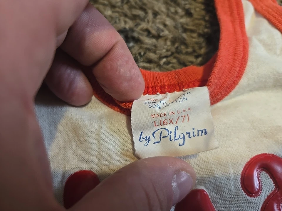 Camisa sin mangas vintage Dr.Pepper I'm Pepper blanca roja niños refresco arte pop. 6/7 Foto 3 de 4