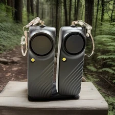 Lot Two Personal Panic Safety Alarm Keychain 130dB Self Defense Loud Siren SOS