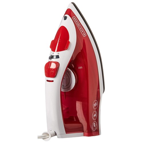 Black and Decker TrueGlide Premium Variable Compact Iron in Red Nonstick Plate - Picture 3 of 5