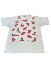 Vintage Fashion Victim AOP devils sex position single stitch XL 1992 DISTRESSED