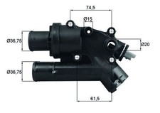 THERMOSTAT, COOLANT TH 46 83