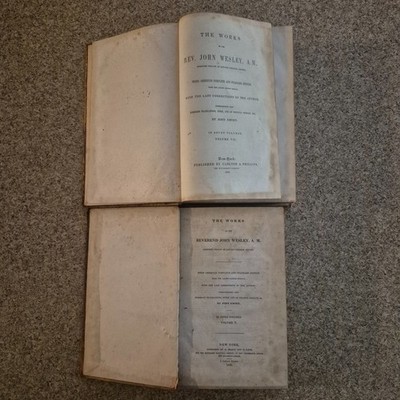 The Works of the Reverend John Wesley Volume 5 (1839) & 7 (1853) Hardcover