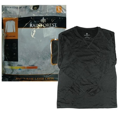 Rainforest Stretch Base Layer Top-Long Sleeve T-Shirt Men Large(chest): 42-44''