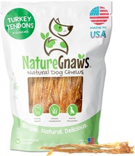 Nature Gnaws USA Turkey Tendons for Dogs - Premium Natural Chew Treats for Dogs