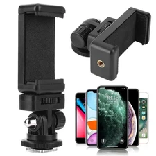 Phone Holder Hot Shoe Mount Adapter Kit for Cellphone DSLR Mirrorless Camera