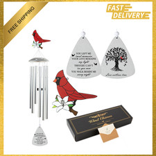 Cardinal Wind Chimes Sympathy Memorial Gift for Loss of Loved One Bereavement