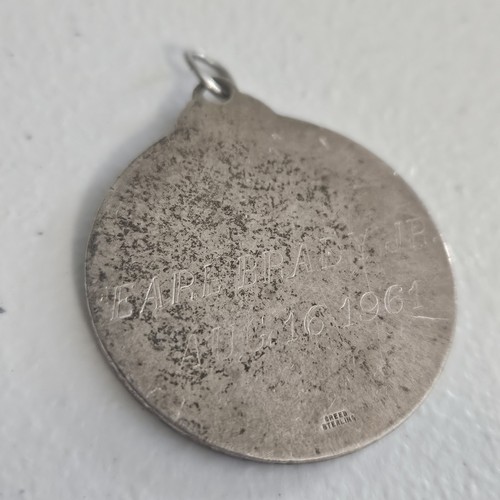 RARE Vintage Catholic Creed Sterling St Joseph Medal, 27.65 Grams Silver - Picture 3 of 4