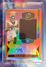 2024 Panini Certified - Freshman Fabric Mirror Signatures Malachi Corley Orange
