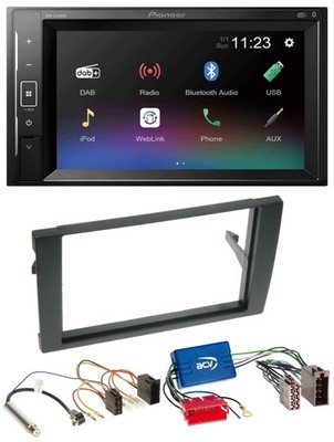 Pioneer DAB MP3 2DIN Bluetooth USB Autoradio für Audi A4 B6 B7 01-08 Aktivsystem