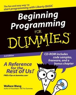 Beginning Programming for Dummies  Paperback Wallace Wang