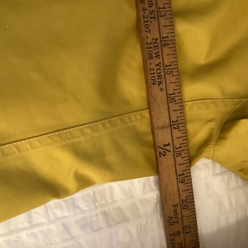 Boden Waxed Waterproof Hooded Rain Coat Women's Size 6 Yellow Slicker Style - Picture 7 of 10