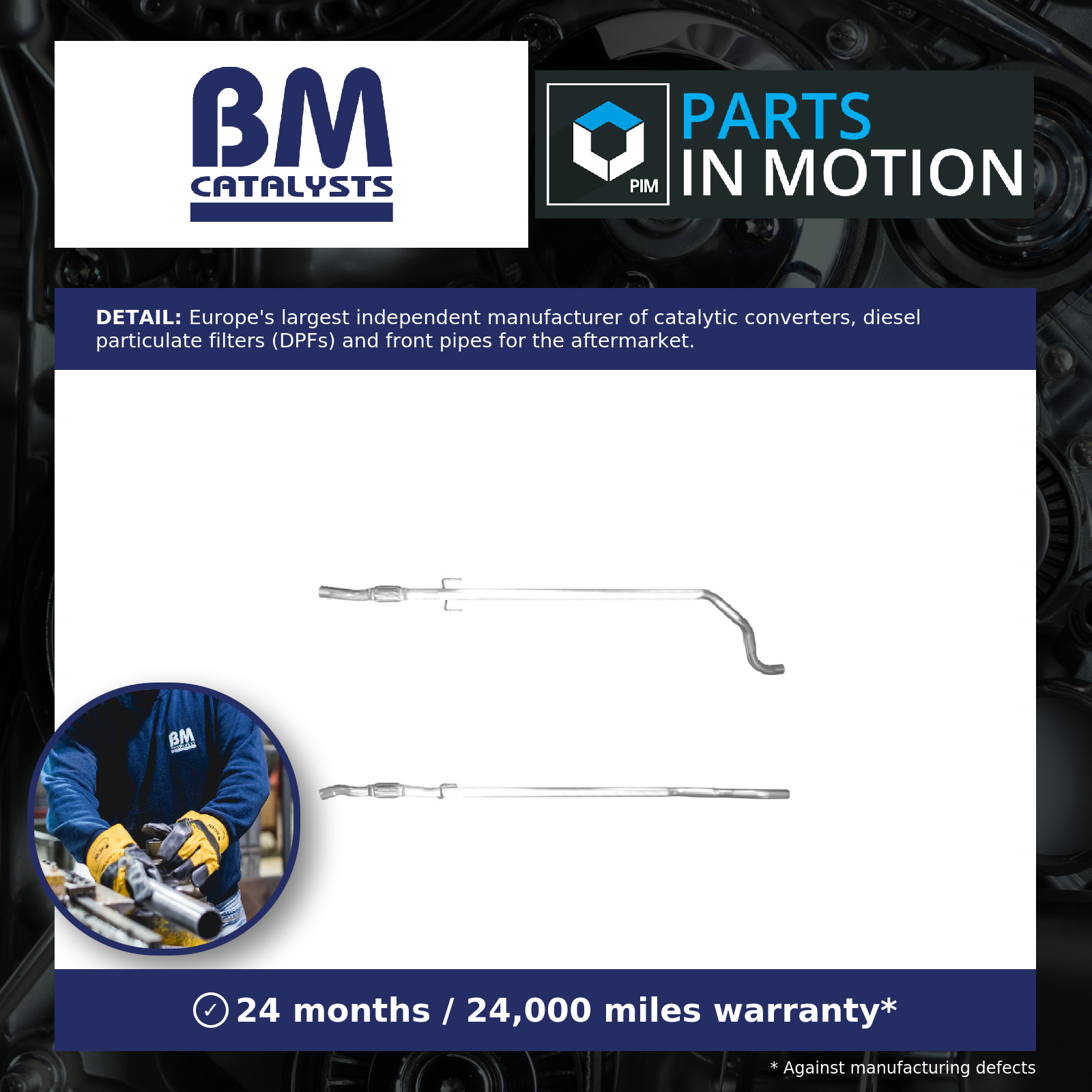 Exhaust Pipe Centre BM50760 BM Catalysts 13431849 854710 Top Quality Guaranteed