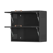 Wall-Mount Garage Cabinet Hanging Metal Tool Storage Rack Shelf Medicine Cabinet