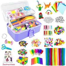 Arts and Crafts Supplies for Kids DIY Craft Kits Art Supplies Materials Kids ...