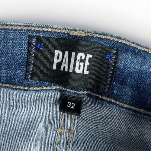 PAIGE 'Federal' Transcend Mulholland Slim Straight Leg Blue Jeans RRP: £280.00 - Picture 6 of 7
