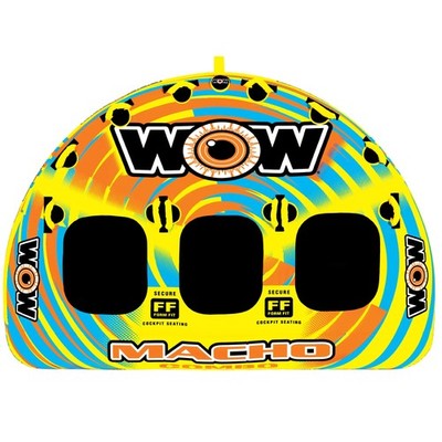 WOW Sports Macho Combo Towable Tube - 1-3 Person 1 to 3 Person, 1 3