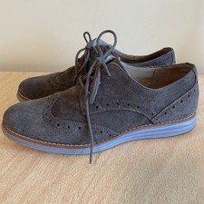 Cole Haan Original Grand Wingtip Oxford Shoes Womens Size 6 Suede Waterproof
