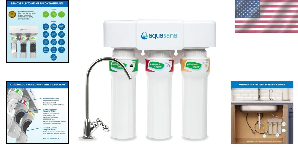 Max Flow 3-Stage Water Filter - Easy Install & Long Lasting - Image 2 of 4