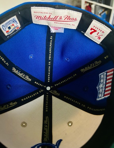 Brookly Dodgers Hat Cap Mitchell & Ness Cooperstown Collection Fitted 7 1/8 - Picture 5 of 6