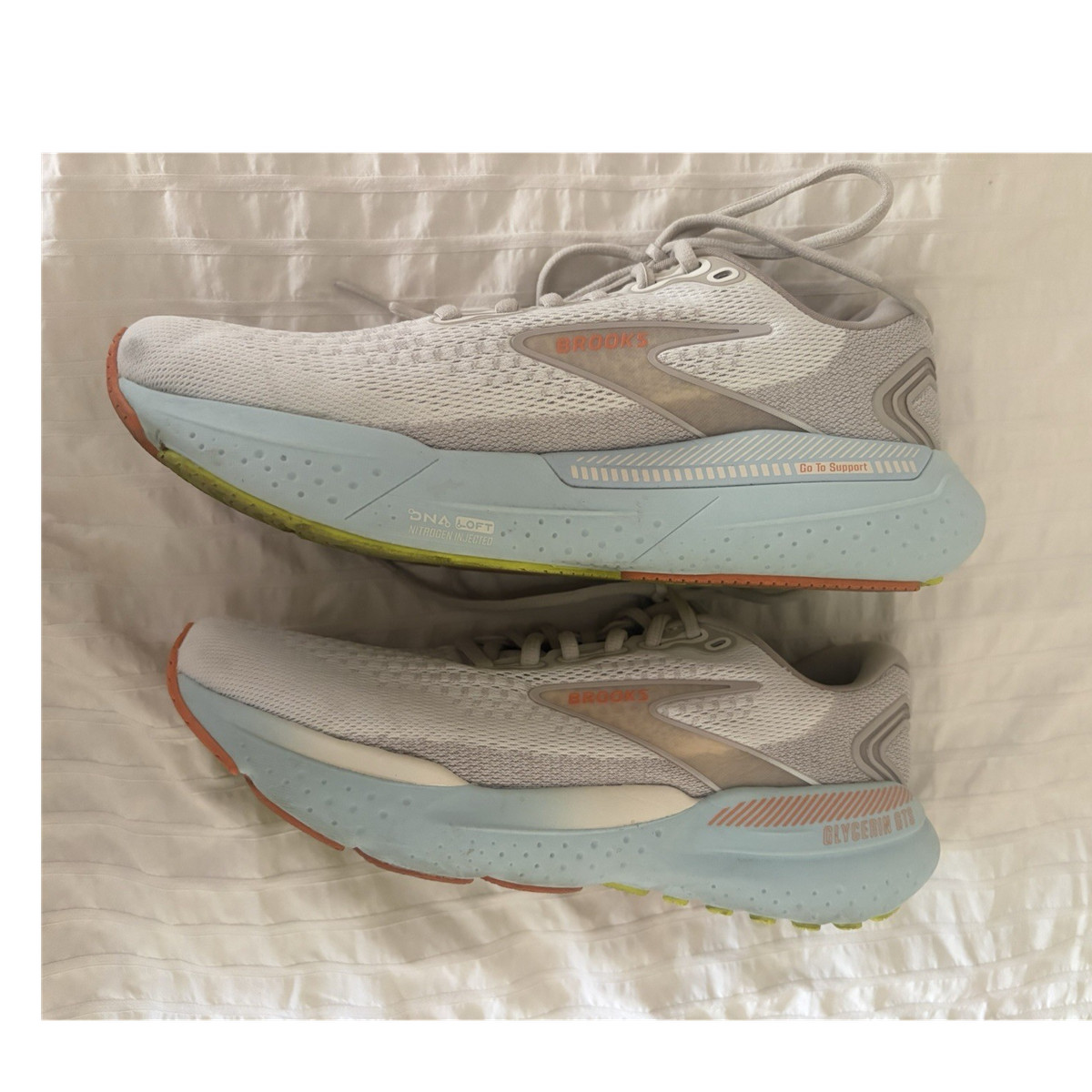 Brooks Glycerin 21 White and Light Blue Athletic Shoes men’s size 11.5 Brooks Glycerin 21 Review | Running Shoes Guru main image 3