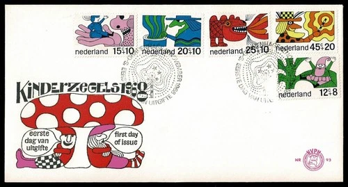 SG05C NETHERLANDS 1968 FDC Child charity - fairy tales  NVPH E93