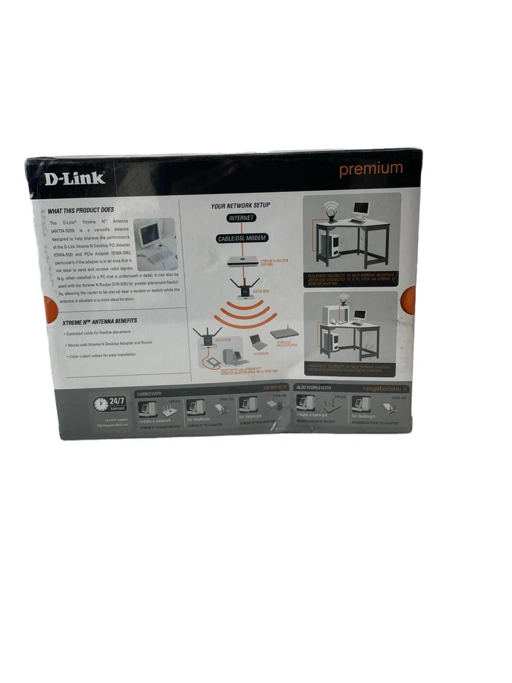 D-Link ANT24-0230 Xtreme N 2.4GHZ Indoor Antenna - Image 3 of 4