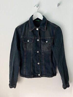 United Colors Of Benetton Jeansjacke Gr S dunkel blau (NP:69 )