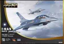 1/48 Kinetic 48160 F-16A/B Negro 20 ROCAF 70º Aniversario Tigres Voladores (Oro Cinético)