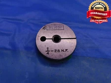 1/4 28 NF THREAD RING GAGE .25 .250 .2500 UNF 1/4"-28 GO ONLY INSPECTION CHECK