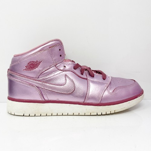 Nike Boys Air Jordan 1 AV5174-640 Purple Basketball Shoes Sneakers Size 9.5Y - 第 9/12 張圖片