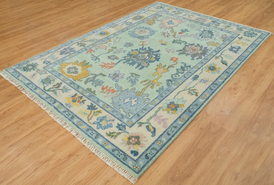 8x10 New Oushak Rug Transitional Hand Made Hand Knotted Living Room Area Rug - Image 2 of 4
