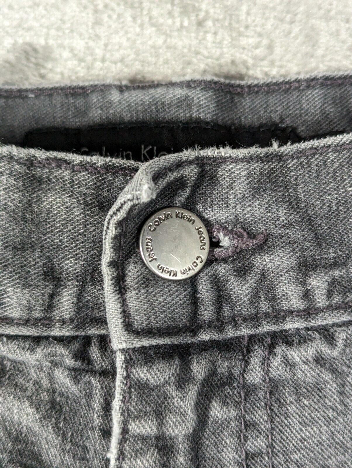 Vintage Calvin Klein Jeans Mens 38 Grey Straight … - image 9