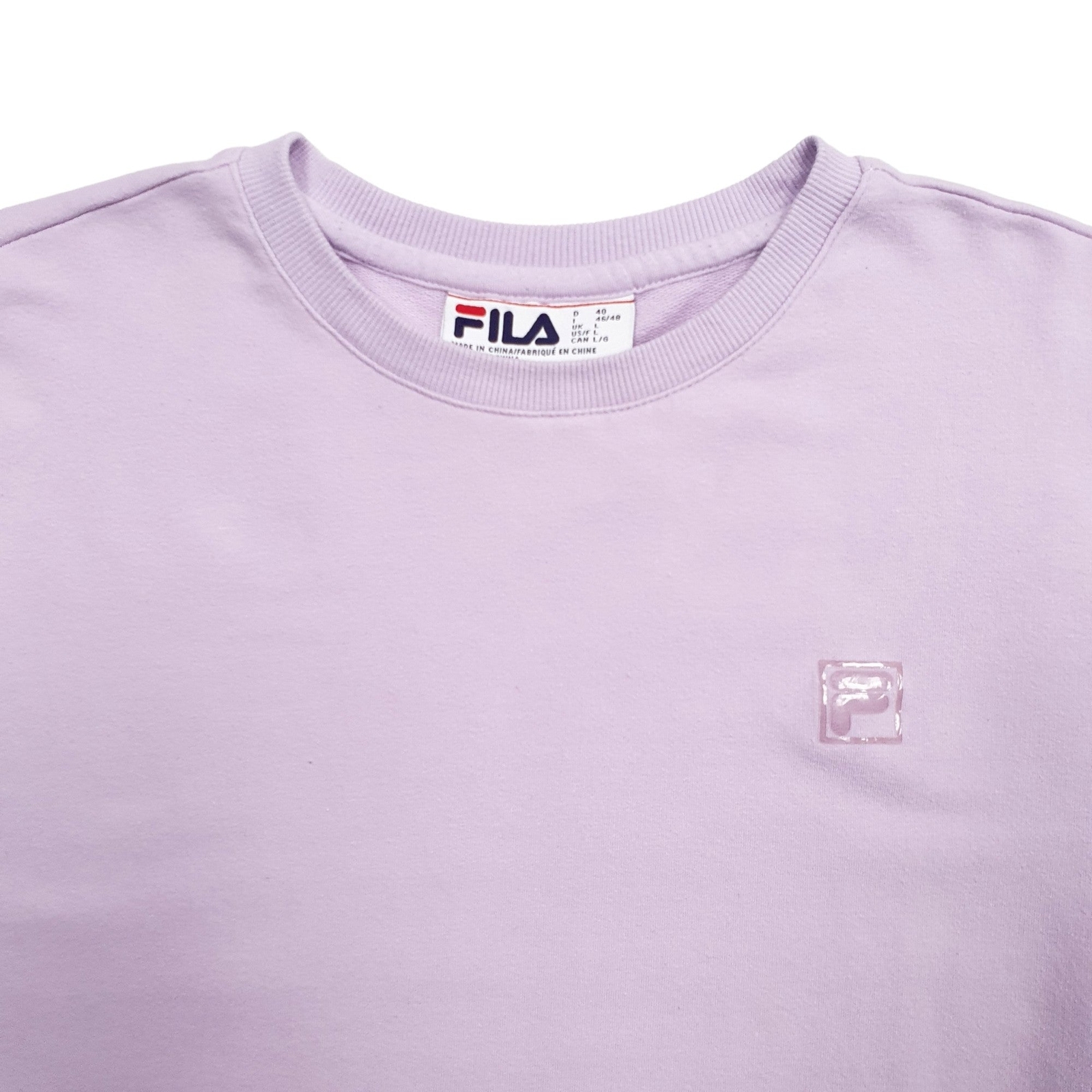 FILA Crewneck Cotton Jumper Sweatshirt Womens L image 2