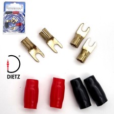 Dietz 4x 10qmm Gabelkabelschuhe Kabelschuhe G...